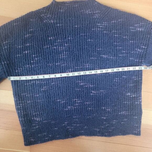 Anthropologie Varley albion dalmation knit cropped balloon sleeve sweater oversi - Picture 7 of 11